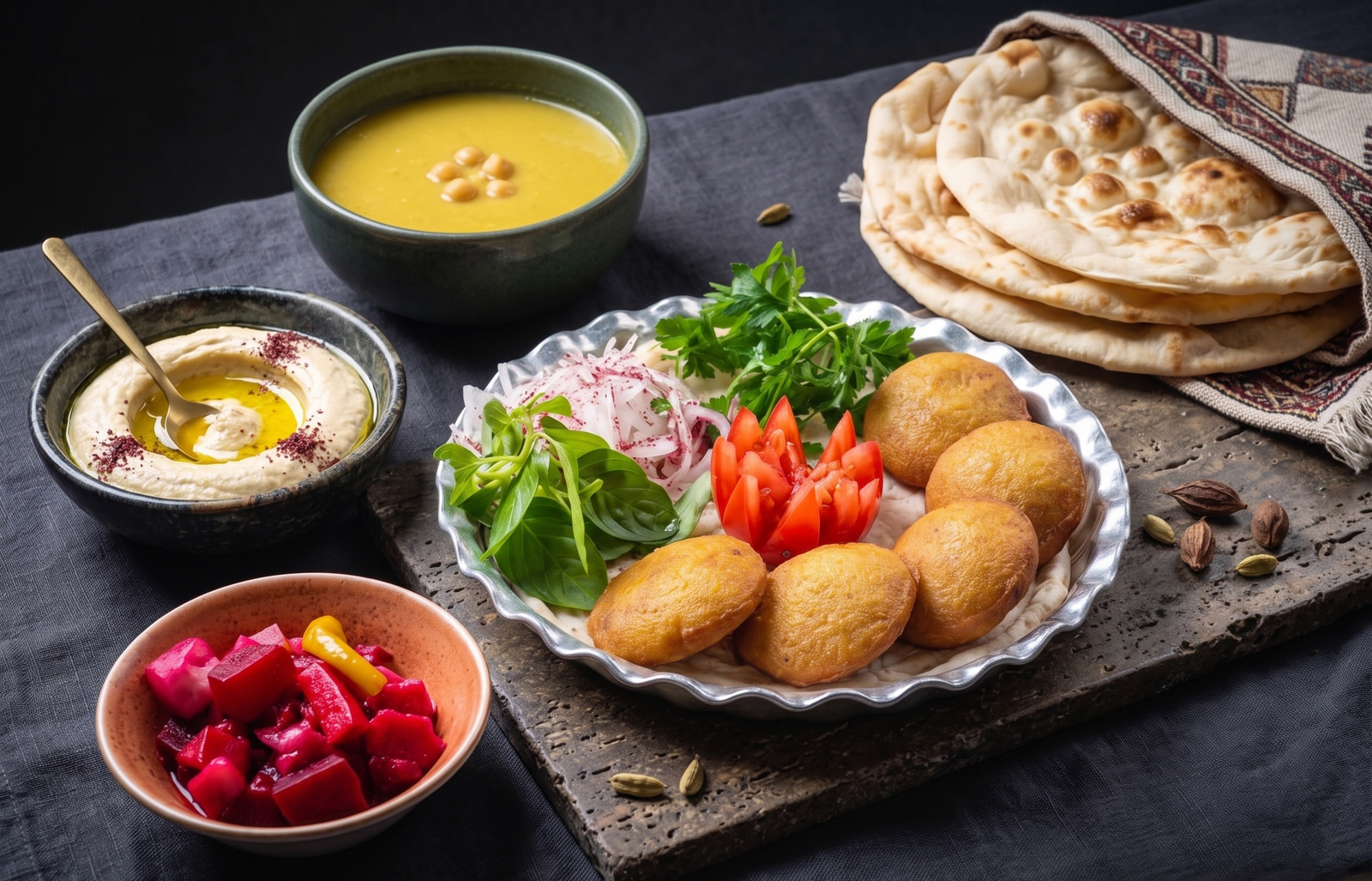 Kibbeh & mezze
