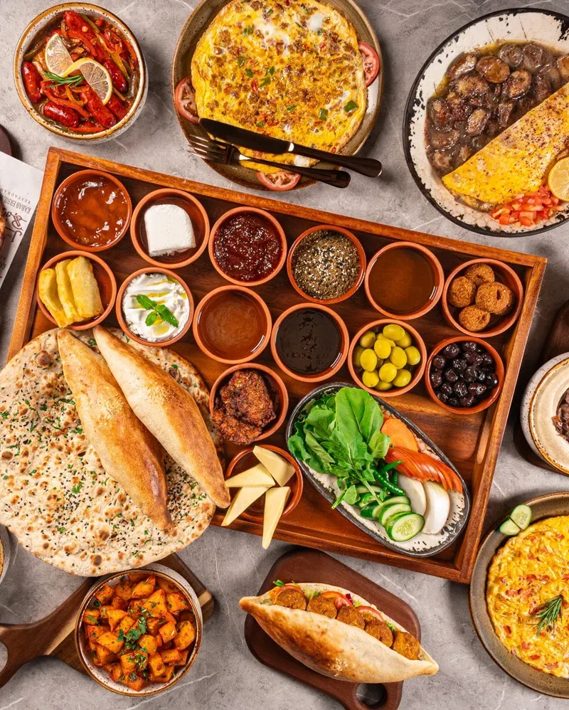 Iraqi Breakfast Tray at Kabab Erbil Iraqi Restaurant, Dubai and Sharjah