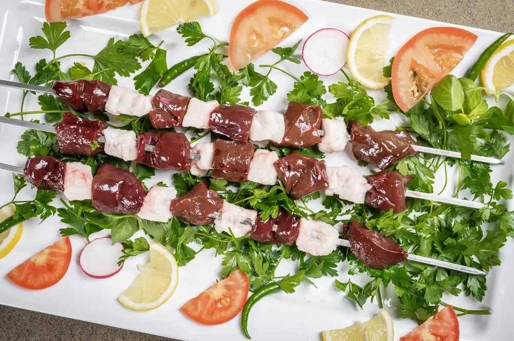Grilled Lamb Liver