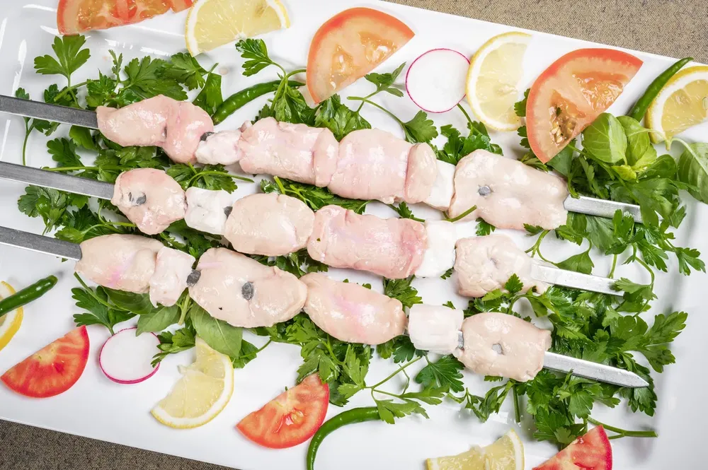 Grilled Lamb Eggs