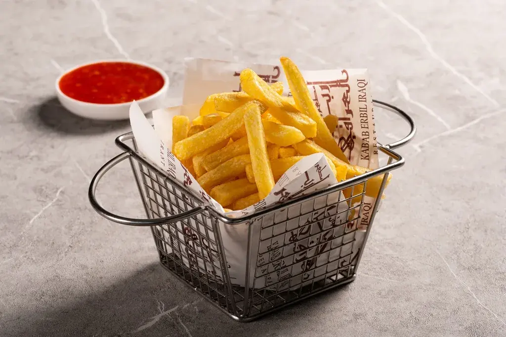 بطاطا مقلية — مطعم كباب أربيل العراقي دبي